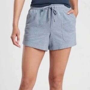 Athleta Farallon Shorts, Heathered Gray, size 10 Tall (4.5" inseam)
